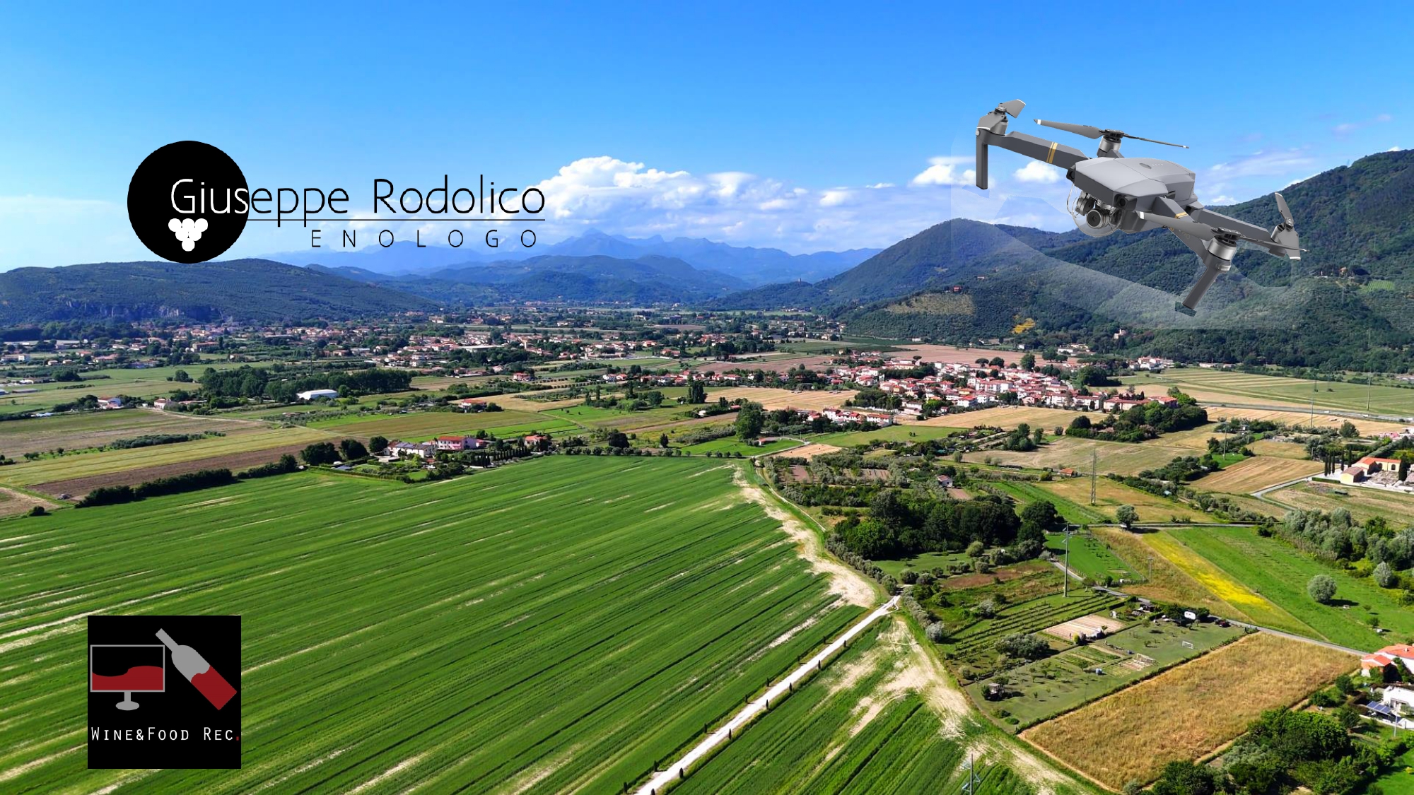 Sorvolo con il mio drone le splendide campagne toscane